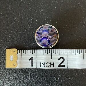 ❤️ 5/$25 - Gingersnaps & Co 3/4” black/purple snap (each sold separately)